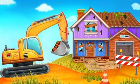 建筑卡车：儿童建筑游戏 - crazygames