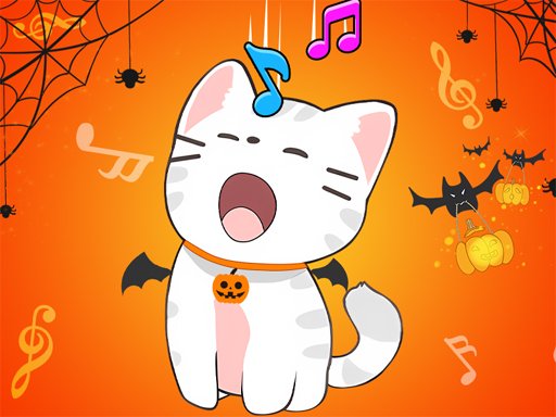 二重奏猫万圣节猫音乐 - crazygames