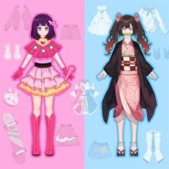 动漫娃娃 - DIY装扮少女 - crazygames