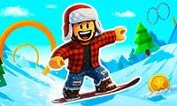 雪地骑手障碍跑酷公园 - crazygames
