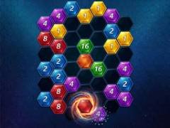 六边形合并谜题 - crazygames