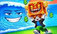 逃离海啸脑残的 Obby - crazygames